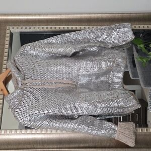 Zara Metallic Hoodie